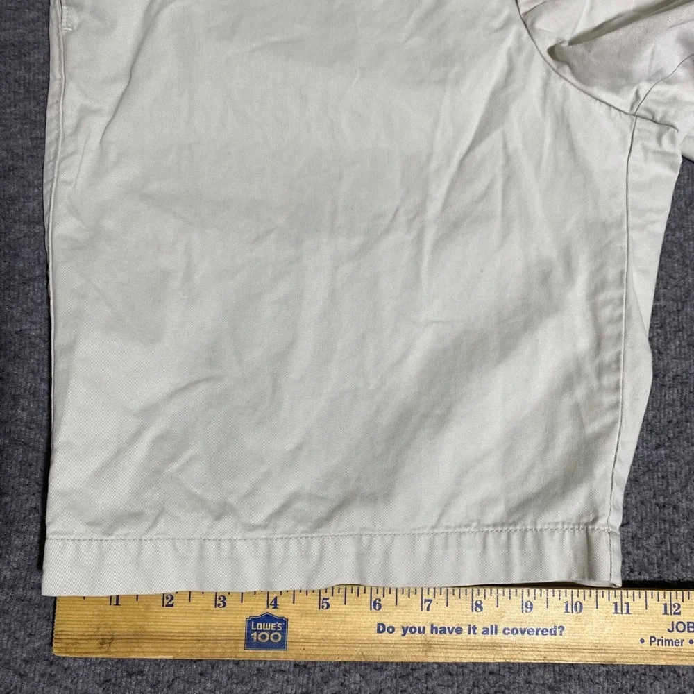Banana Republic Emerson Short Mens 36 Khaki Tan Chino Cotton Straight Fit Casual